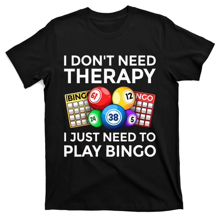 Cute Bingo Design For Wo Casino Gambling Bingo Lovers T-Shirt