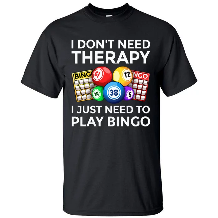 Cute Bingo Design For Wo Casino Gambling Bingo Lovers Tall T-Shirt