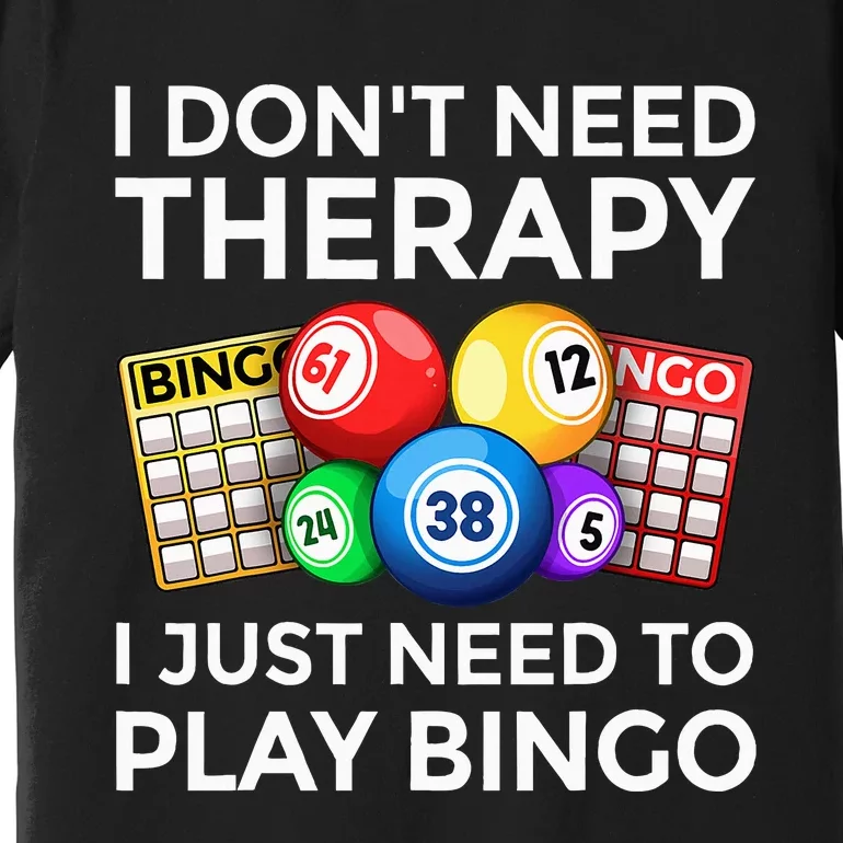 Cute Bingo Design For Wo Casino Gambling Bingo Lovers Premium T-Shirt