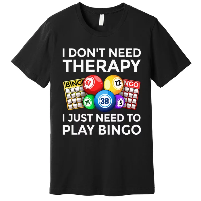 Cute Bingo Design For Wo Casino Gambling Bingo Lovers Premium T-Shirt