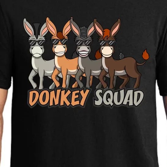 Cute Baby Donkey Squad Mule Gift Pajama Set