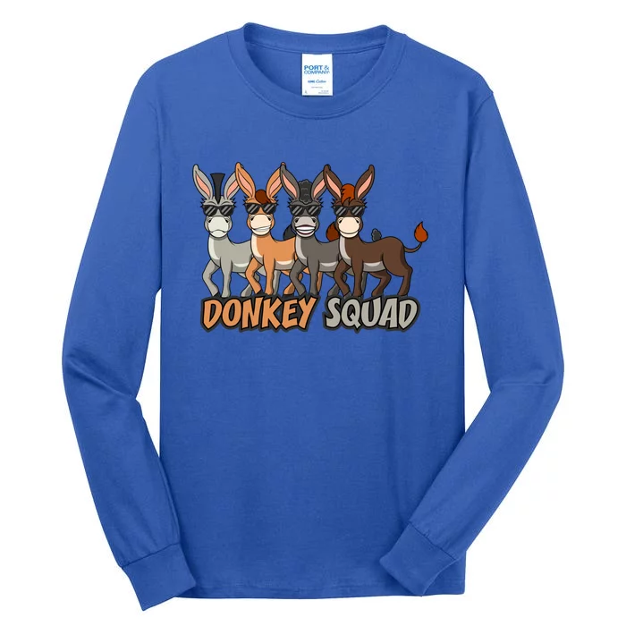 Cute Baby Donkey Squad Mule Gift Tall Long Sleeve T-Shirt