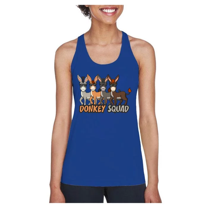 Cute Baby Donkey Squad Mule Gift Women's Racerback Tank