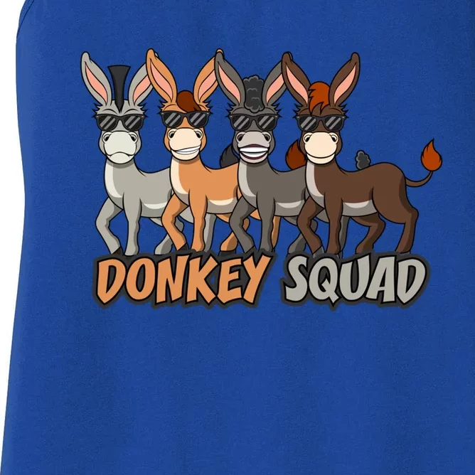 Cute Baby Donkey Squad Mule Gift Women's Racerback Tank