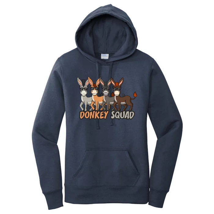 Cute Baby Donkey Squad Mule Gift Women's Pullover Hoodie