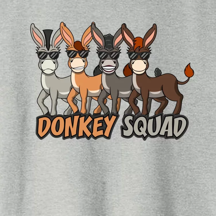 Cute Baby Donkey Squad Mule Gift Women's Crop Top Tee