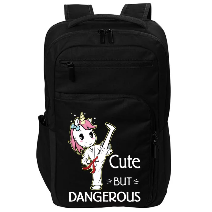 Cute But Dangerous Funny Karate Taekwondo Impact Tech Backpack