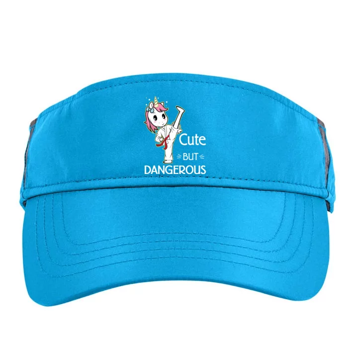 Cute But Dangerous Funny Karate Taekwondo Adult Drive Performance Visor