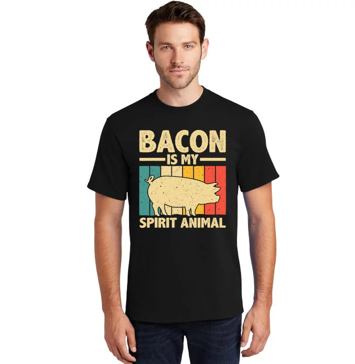 Cool Bacon Design Bacon Pig Pork Lover Tall T-Shirt