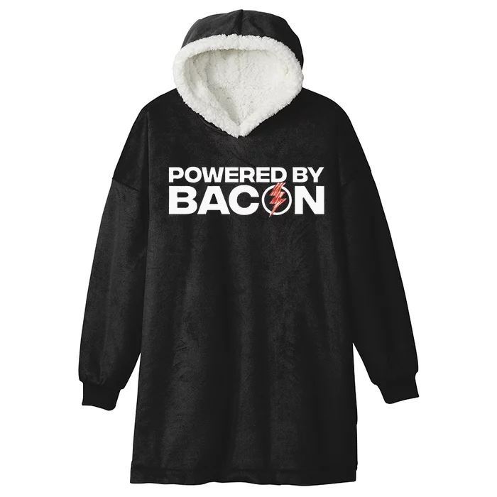 Cool Bacon Design Bacon Strip Pork Lovers Hooded Wearable Blanket