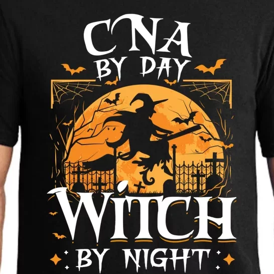 Cna By Day Witch By Night Halloween For Nurse Gift Pajama Set