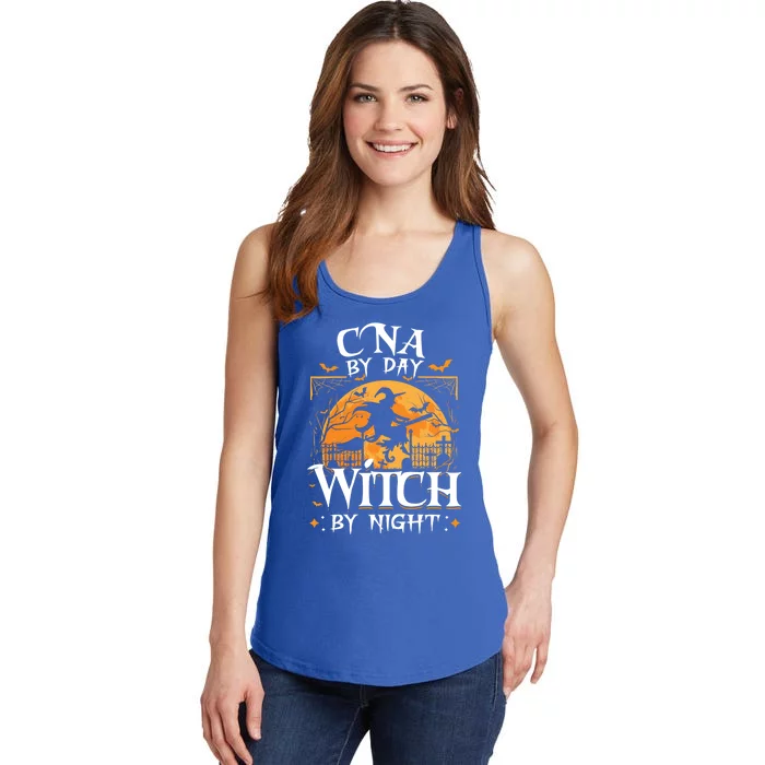 Cna By Day Witch By Night Halloween For Nurse Gift Ladies Essential Tank