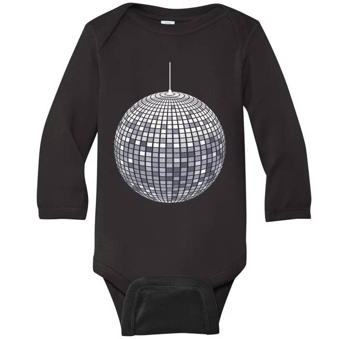 Cute Ball Disco Funny Dancer Seventies Dance Teacher Gift Baby Long Sleeve Bodysuit