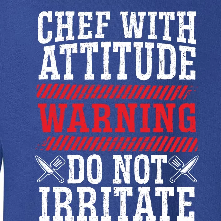 Culinary Badass Distressed Chef Gift Toddler Sweatshirt