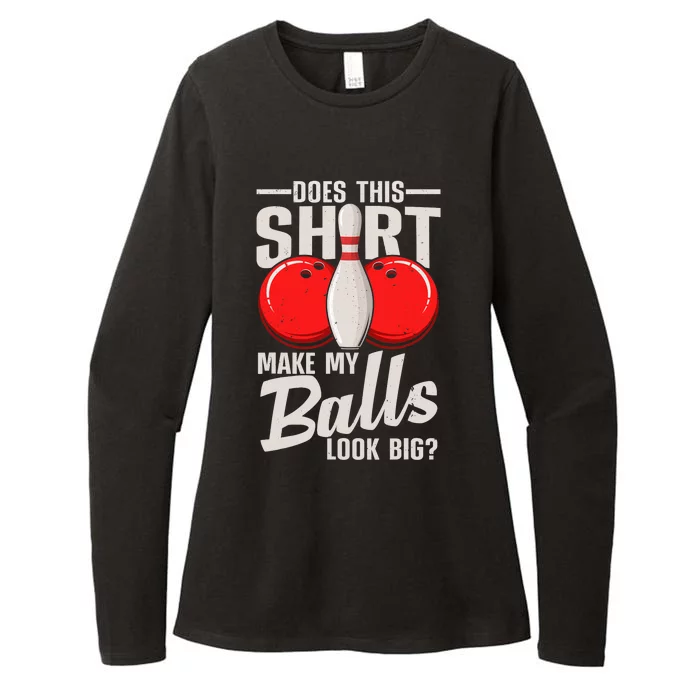 Cool Bowling Design For Bowling Ball Sport Bowler Womens CVC Long Sleeve Shirt