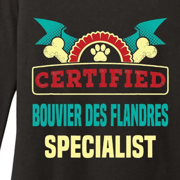 Certified Bouvier Des Flandres Specialist Dog Lover Womens CVC Long Sleeve Shirt