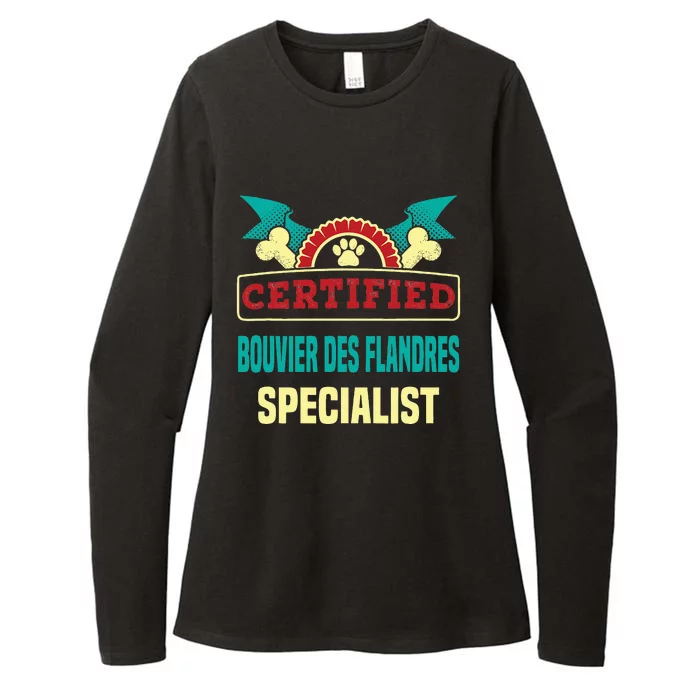 Certified Bouvier Des Flandres Specialist Dog Lover Womens CVC Long Sleeve Shirt