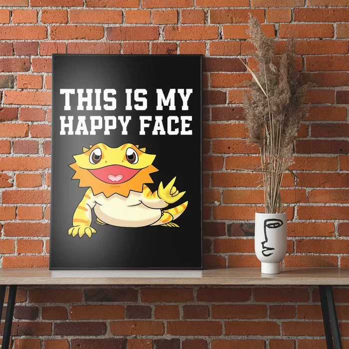 Cute Bearded Dragon For Reptile Lizard Pet Lover Poster