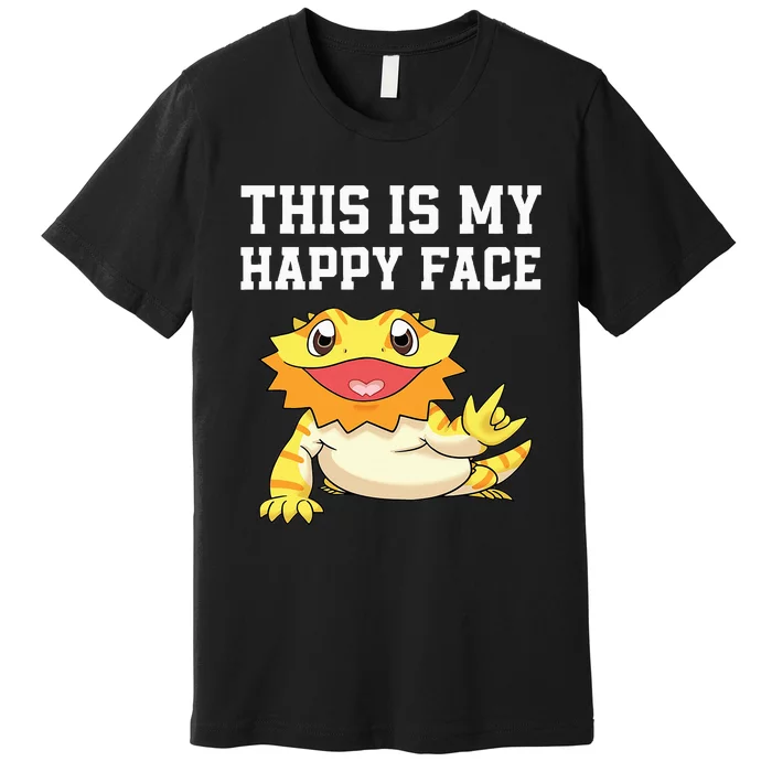 Cute Bearded Dragon For Reptile Lizard Pet Lover Premium T-Shirt