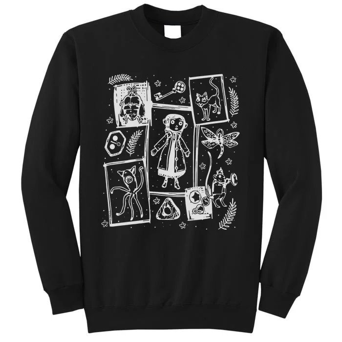 Coraline Button Doll  Coraline Movie  Coraline Crewneck Tall Sweatshirt