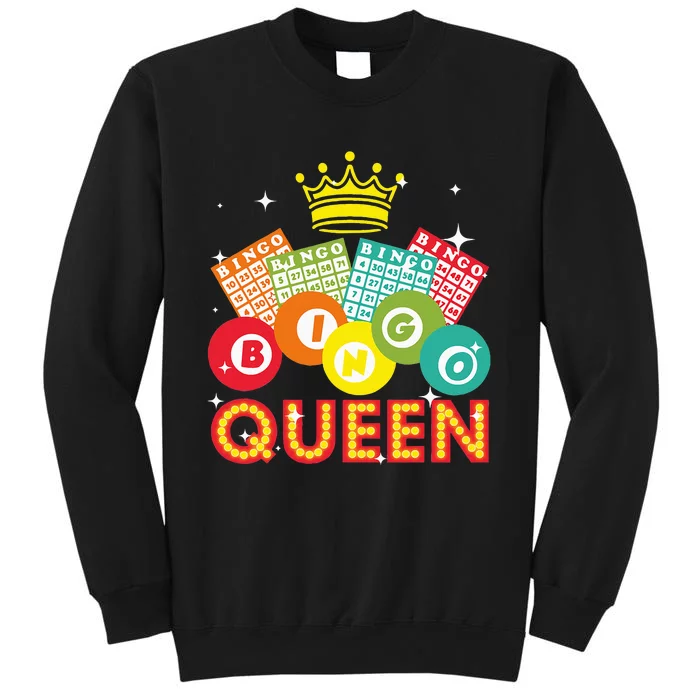 Cute Bingo Designs For Women Mom Bingo Lovers Casino Players Tall Sweatshirt