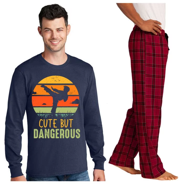 Cute But Dangerous Karate Student Trainee Karateka Master Long Sleeve Pajama Set