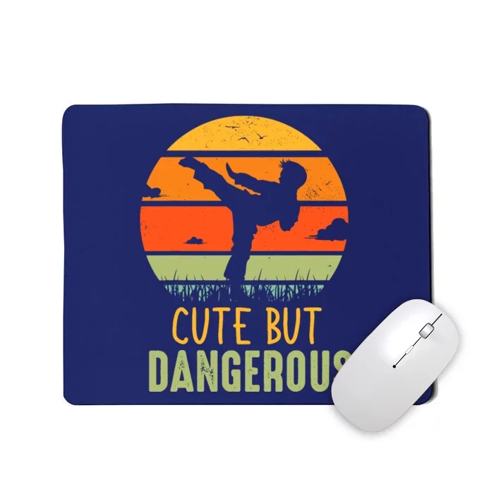 Cute But Dangerous Karate Student Trainee Karateka Master Mousepad