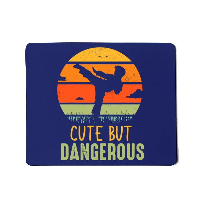 Cute But Dangerous Karate Student Trainee Karateka Master Mousepad