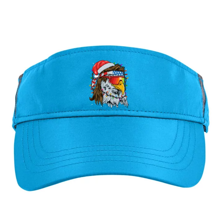 Christmas Bald Eagle Mullet Usa Patriotic Christmas Eagle Gift Adult Drive Performance Visor