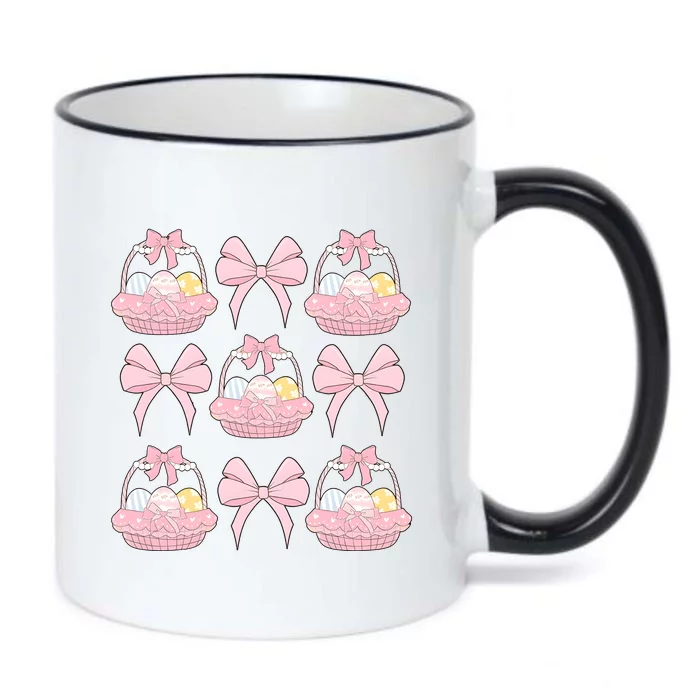 Coquette Bunny Easter Vibes Black Color Changing Mug