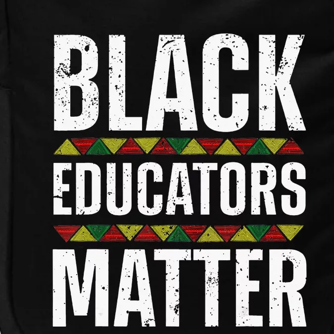 Cool Black Educators Matter Design For  Black Lover Impact Tech Backpack