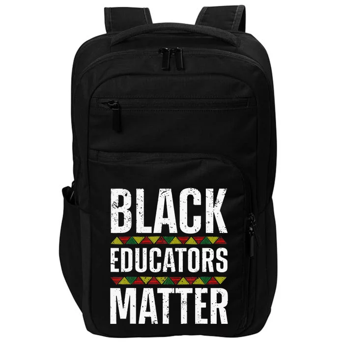 Cool Black Educators Matter Design For  Black Lover Impact Tech Backpack