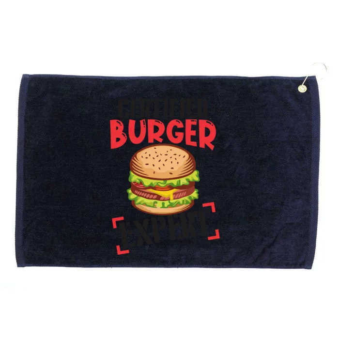 Certified Burger Expert Bbq Hamburger Backyard Grilling Gift Grommeted Golf Towel