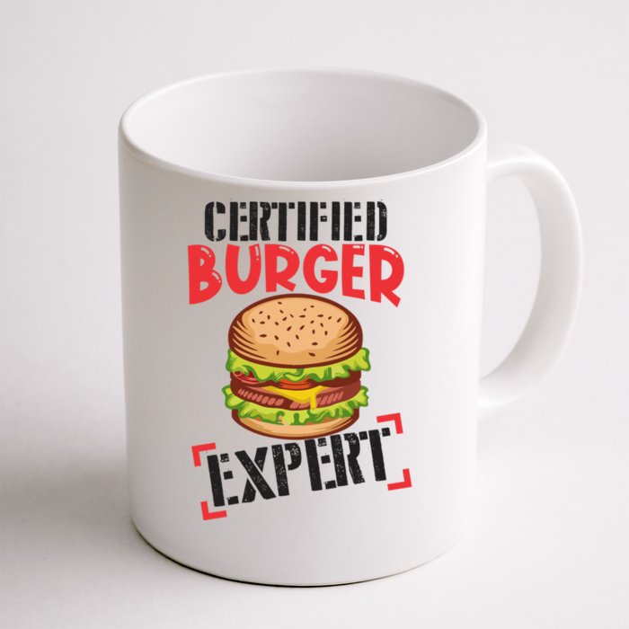 Certified Burger Expert Bbq Hamburger Backyard Grilling Gift Front & Back Coffee Mug