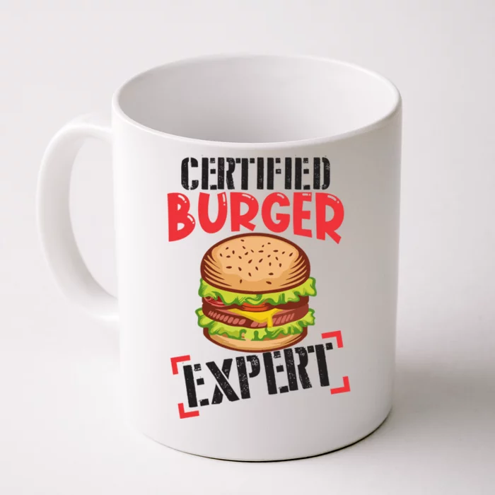 Certified Burger Expert Bbq Hamburger Backyard Grilling Gift Front & Back Coffee Mug