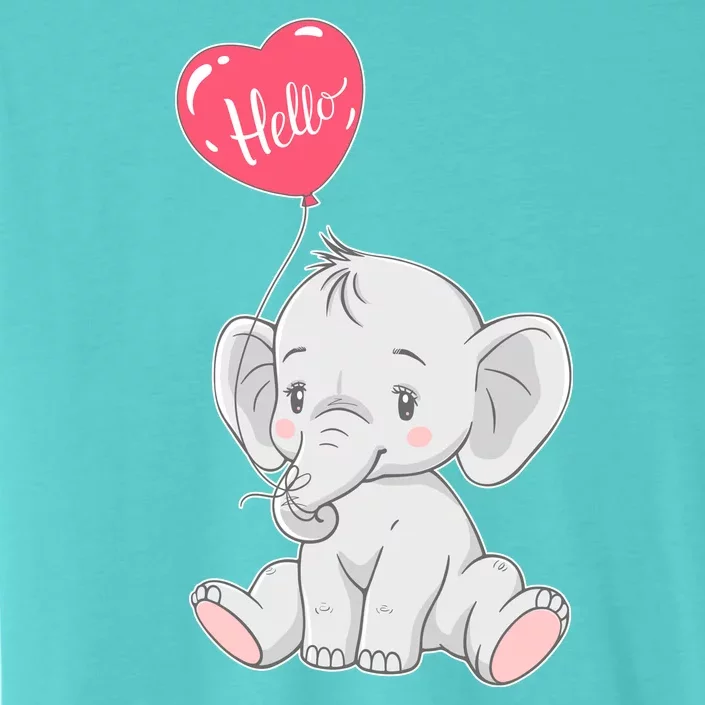 Cute Baby Elephant With Balloon ChromaSoft Performance T-Shirt