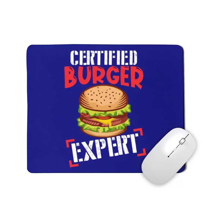 Certified Burger Expert Bbq Meat Eater Grilling Gift Mousepad