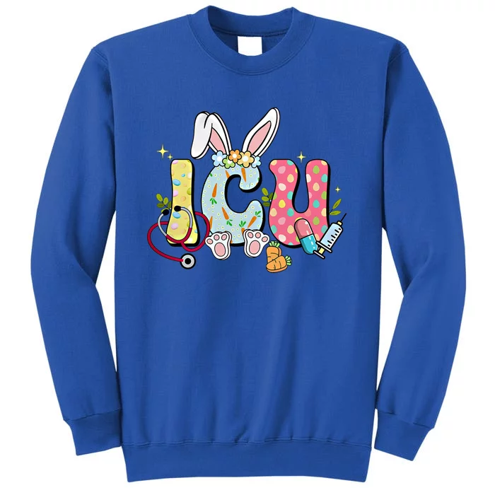 Cute Bunny Ears Stethoscope Happy Easter Day Icu Nurse Gift Sweatshirt