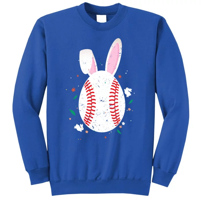 Cute Baseball Easter Egg Bunny Costume Happy Easter Day Gift Sweatshirt