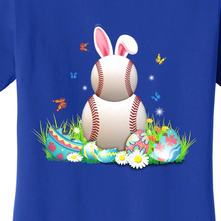 Cute Baseball Easter Egg Bunny Cute Gift Gift Women's T-Shirt