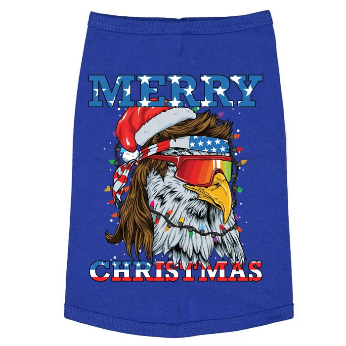 Christmas Bald Eagle Mullet Usa Patriotic Christmas Eagle Great Gift Doggie Tank