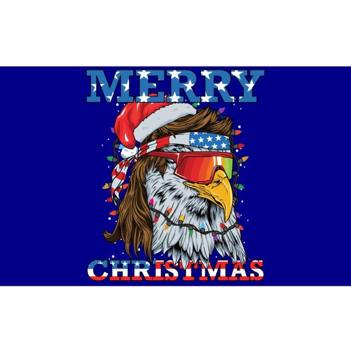 Christmas Bald Eagle Mullet Usa Patriotic Christmas Eagle Great Gift Bumper Sticker