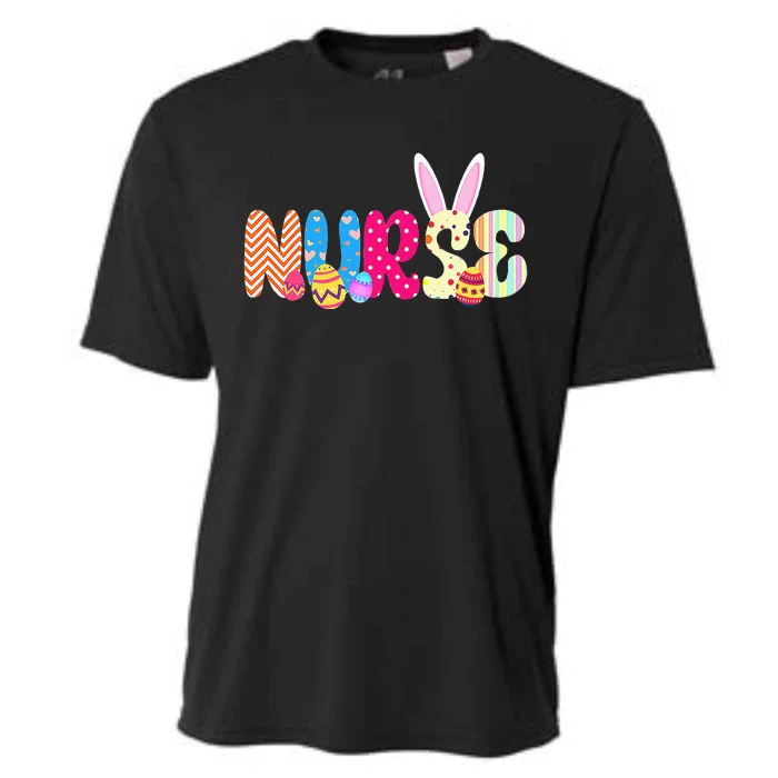 Cute Bunnies Easter I'm The Nurse Nurse Life RN Nursing Cooling Performance Crew T-Shirt