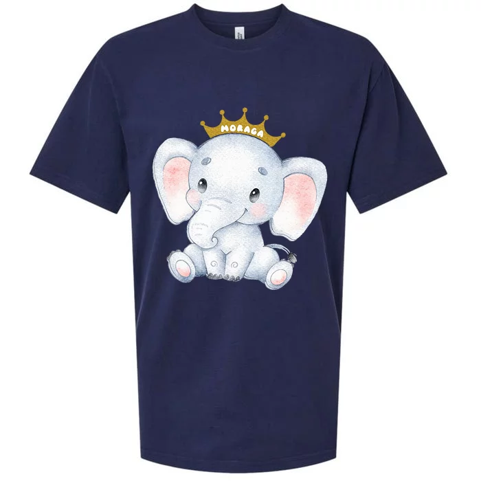 Cute baby elephant crown tiara Sueded Cloud Jersey T-Shirt