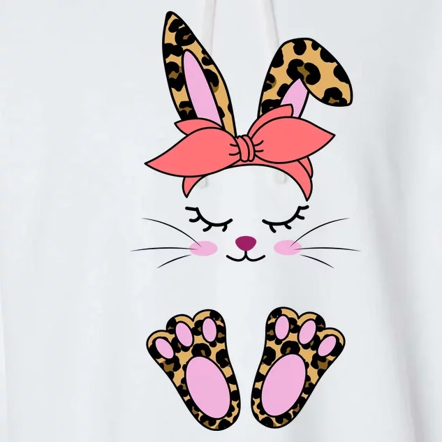 Cute Bunny Easter Holiday Garment-Dyed Fleece Hoodie