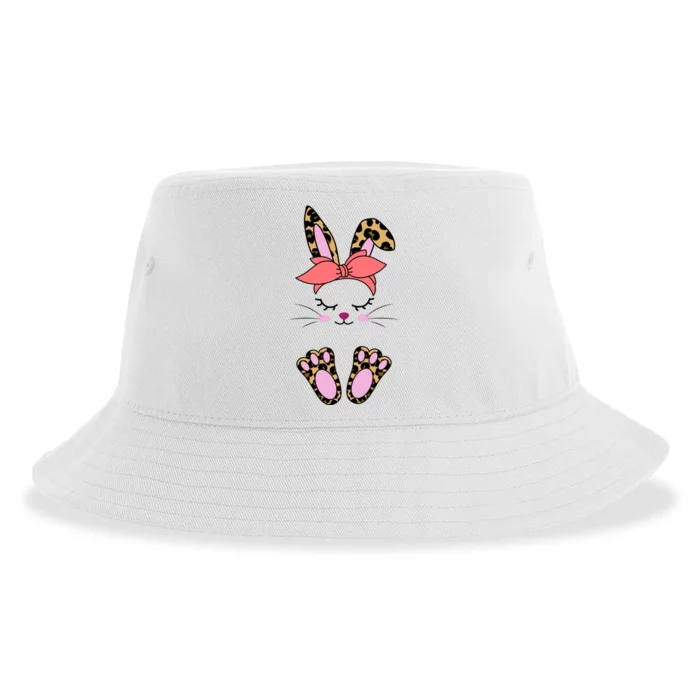 Cute Bunny Easter Holiday Sustainable Bucket Hat