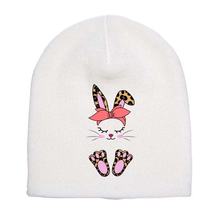 Cute Bunny Easter Holiday Short Acrylic Beanie