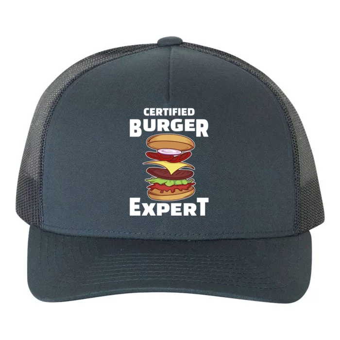 Certified Burger Expert Meat Eater Barbecue Cute Gift Yupoong Adult 5-Panel Trucker Hat