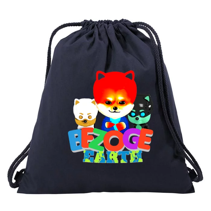 Colorful Bezoge Earth Bezoge Coin Drawstring Bag