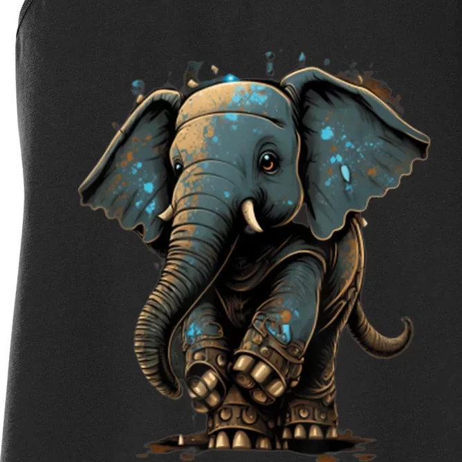 Cute Baby Elephant For People Lovers Elephant Women's Racerback Tank